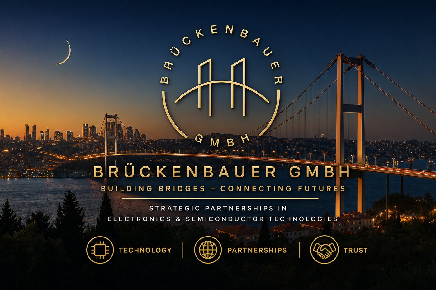brückenbauer GmbH — Building Bridges, Connecting Futures. Strategic Partnerships in Electronics and Semiconductor Technologies.